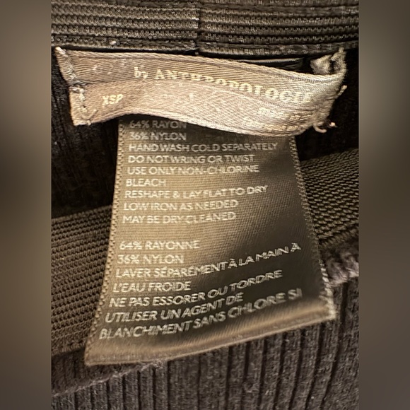 Anthropologie Gibson Sweater Pants, Black, Size XS, As-Is - Picture 8 of 10